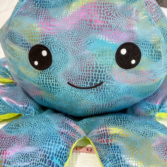 Goffa Octopus Plush Large 25" Shiny Rainbow Multi-Color EUC - Picture 1 of 8